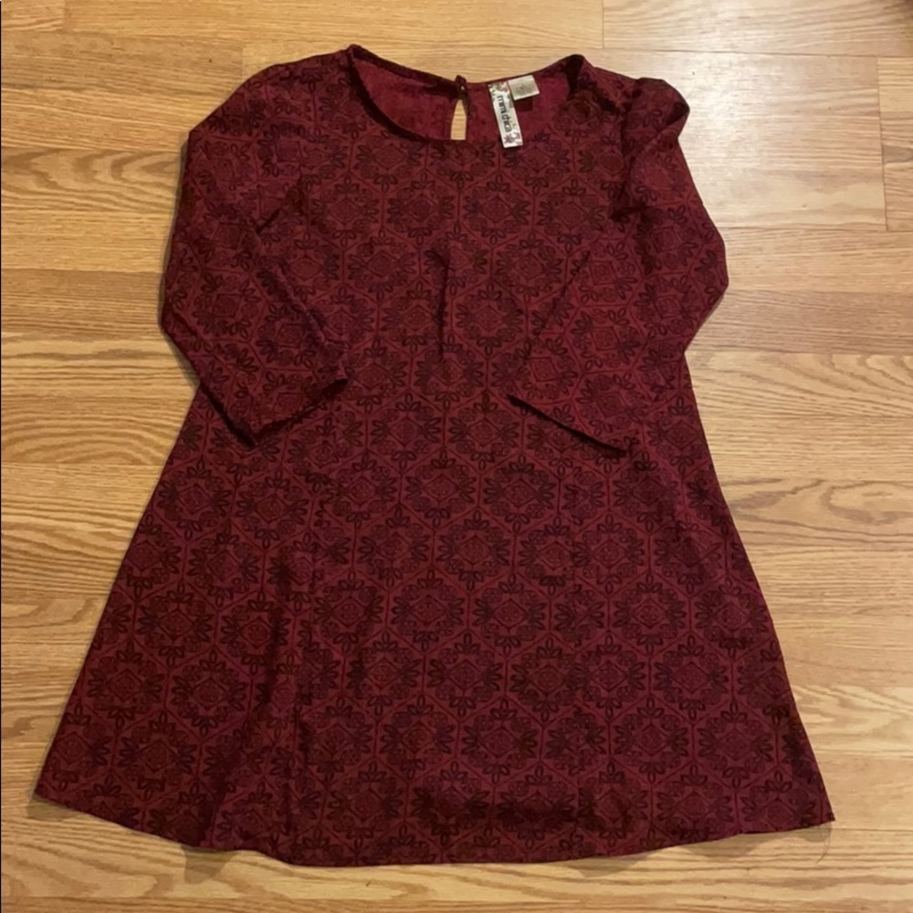 Red Patterned Dress
